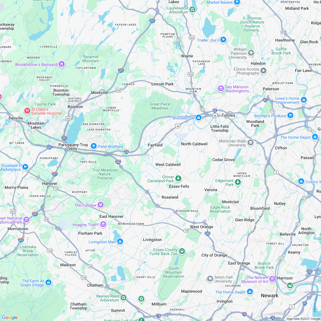 Google map showing store location