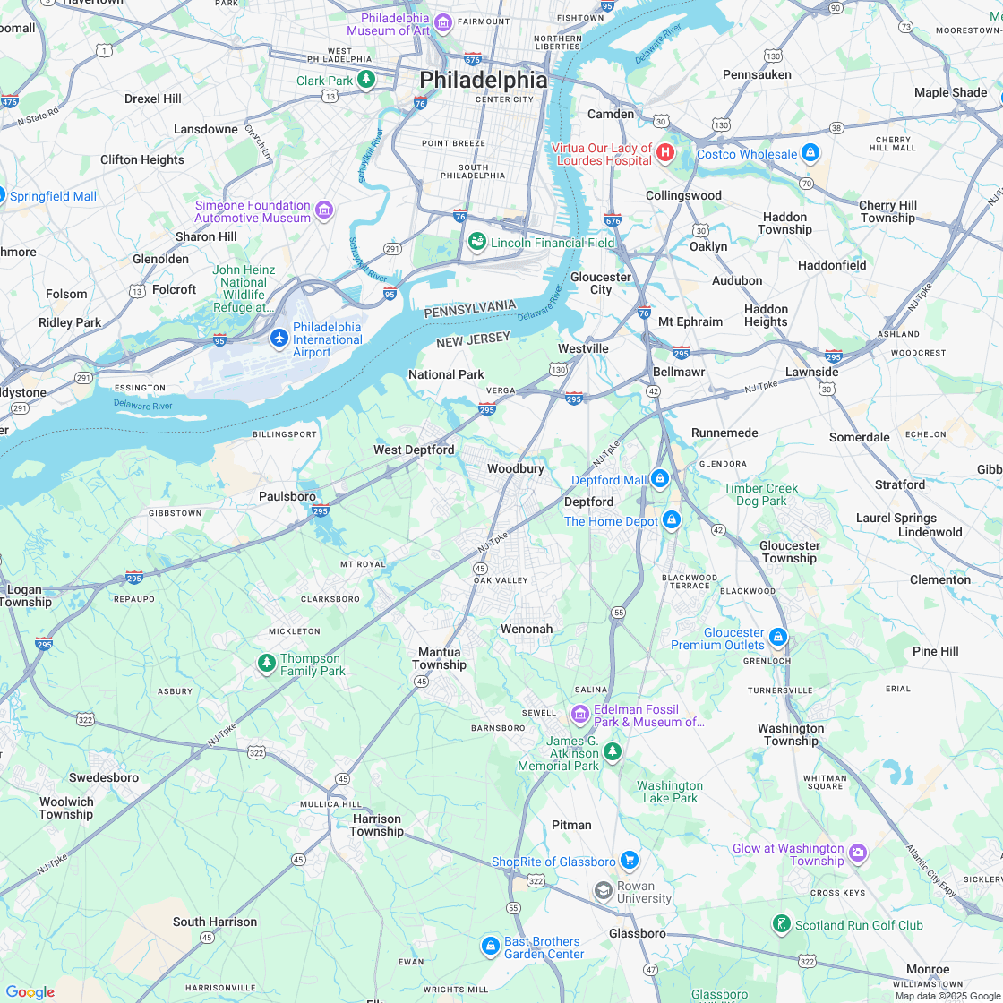 Google map showing store location