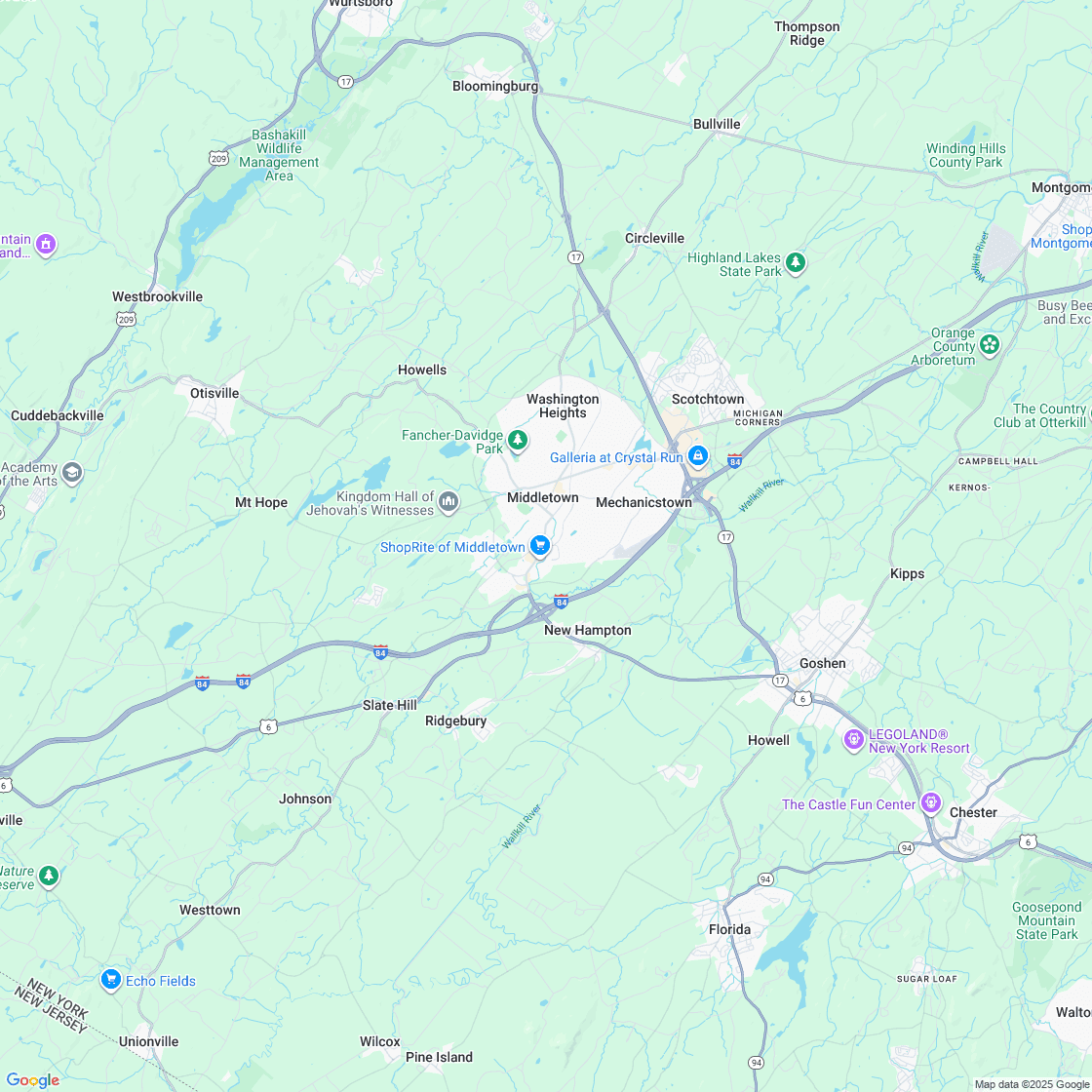 Google map showing store location