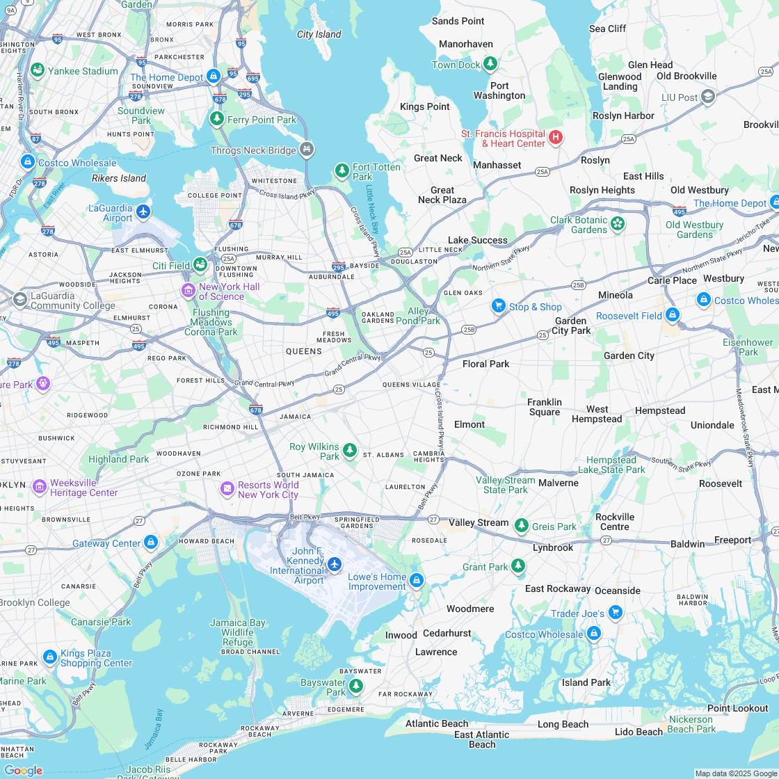 Google map showing store location