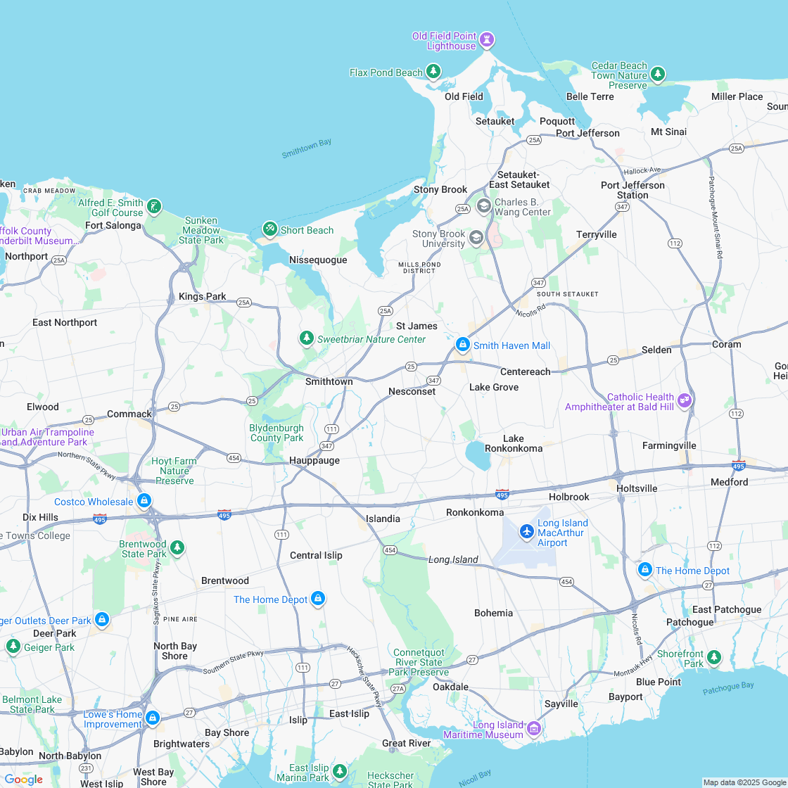 Google map showing store location