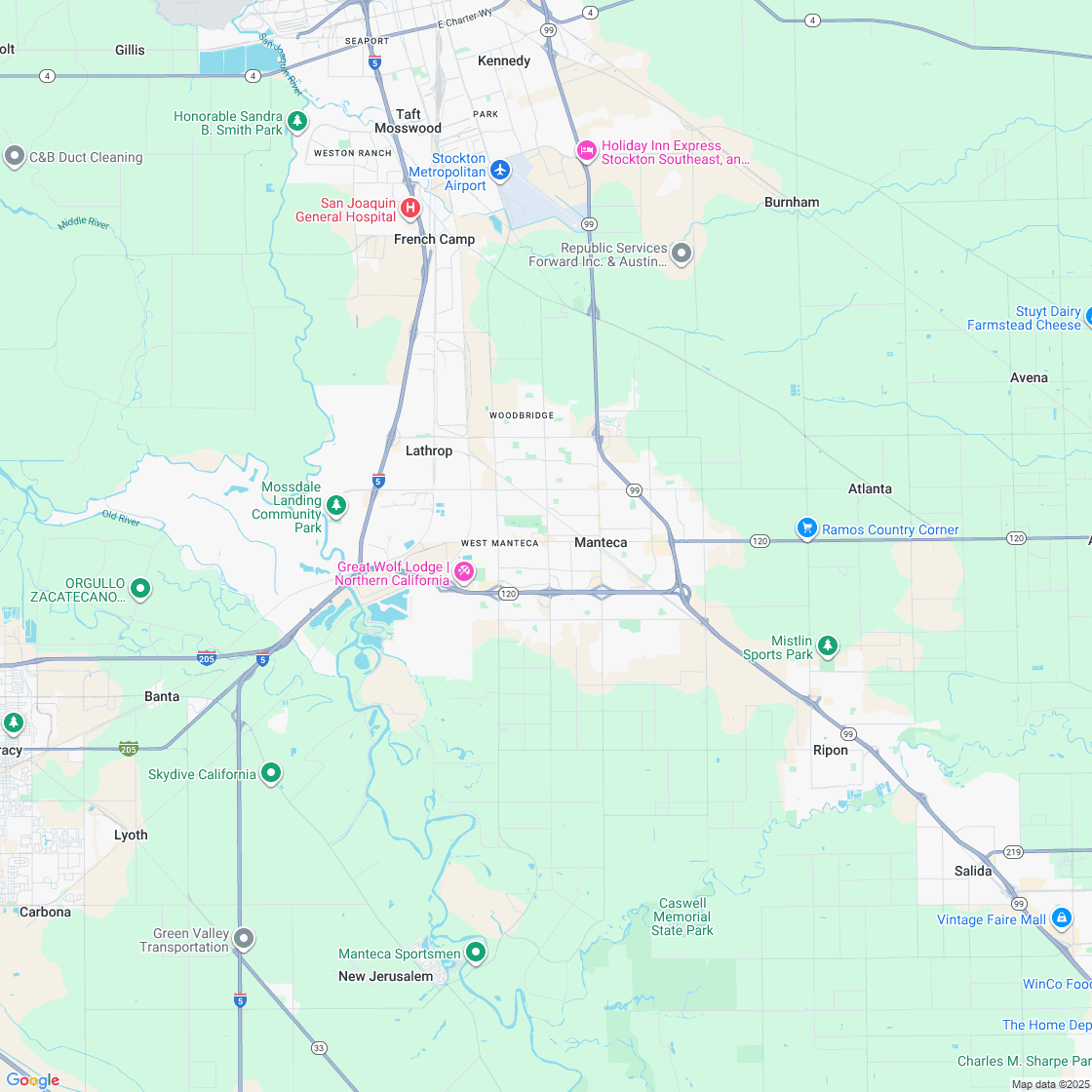 Google map showing store location