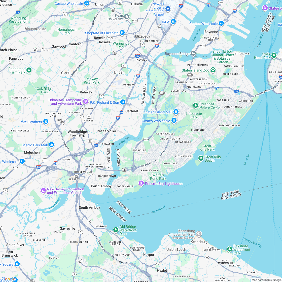 Google map showing store location