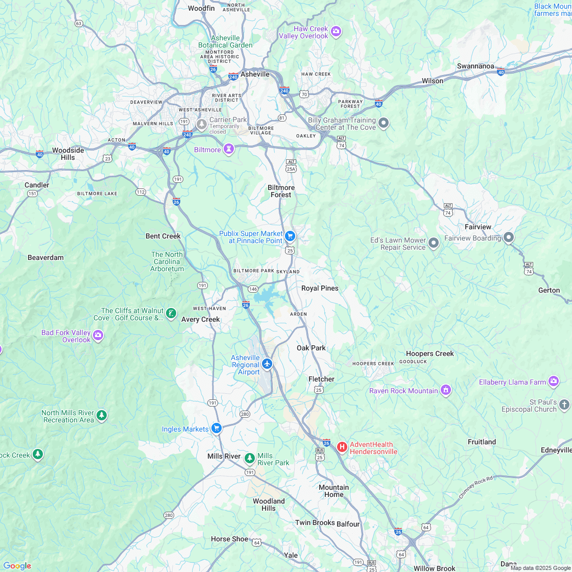 Google map showing store location