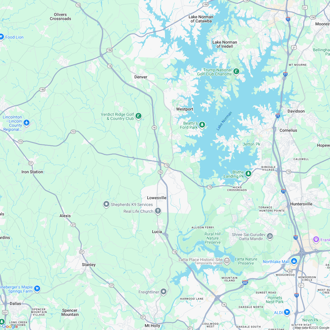 Google map showing store location