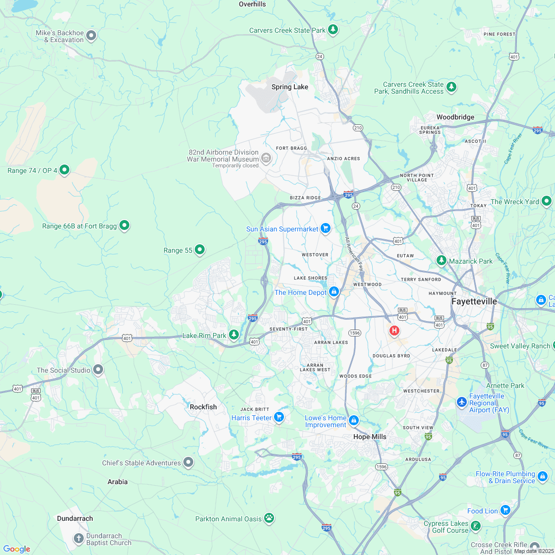 Google map showing store location