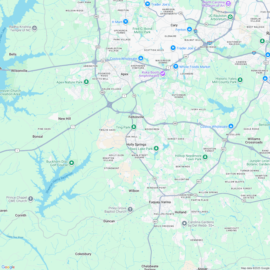 Google map showing store location