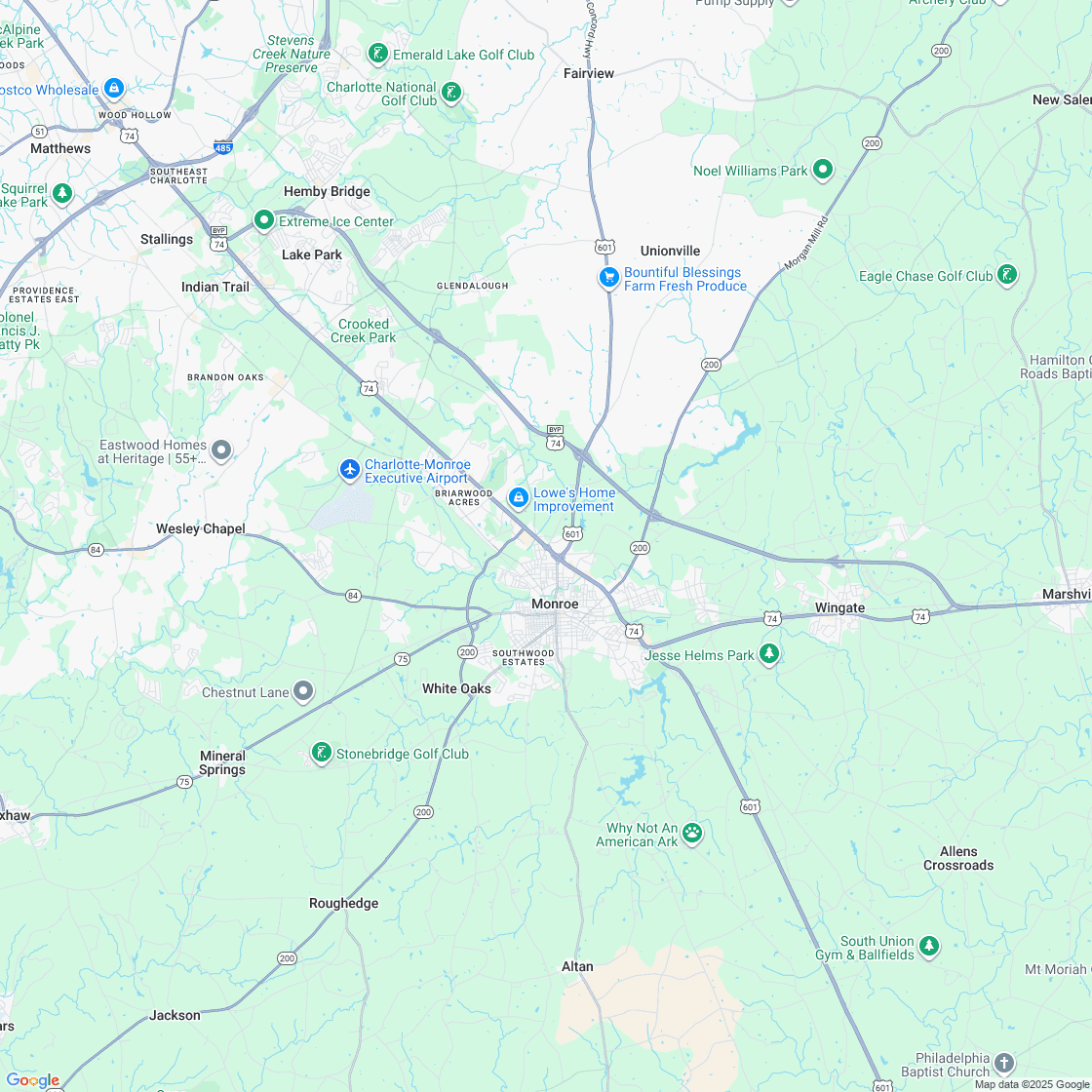 Google map showing store location