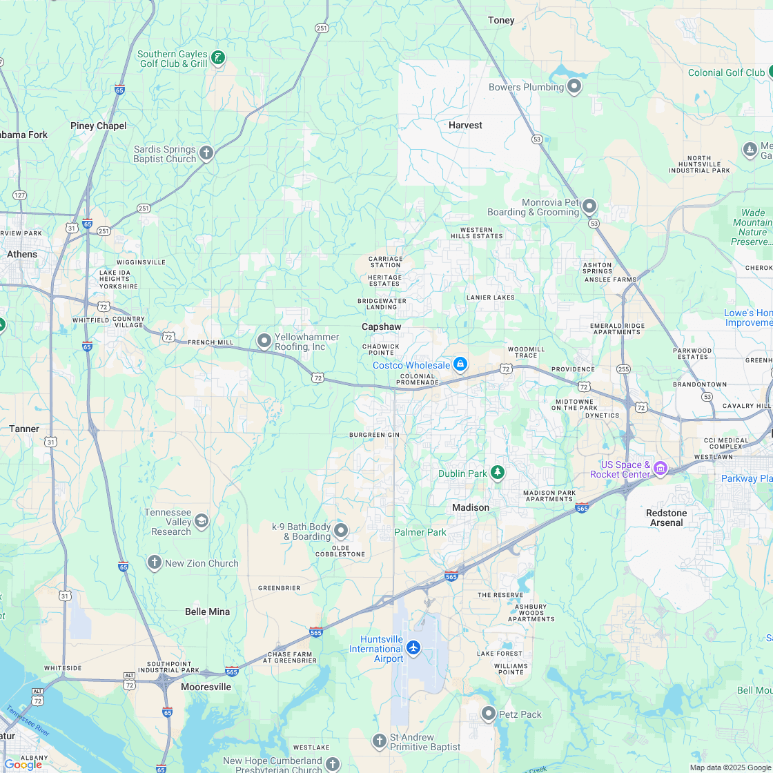 Google map showing store location