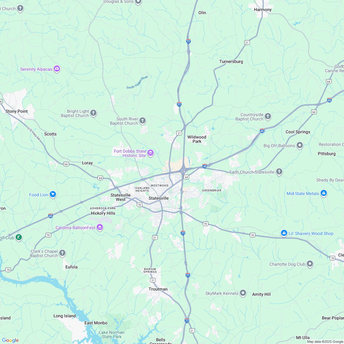 Google map showing store location