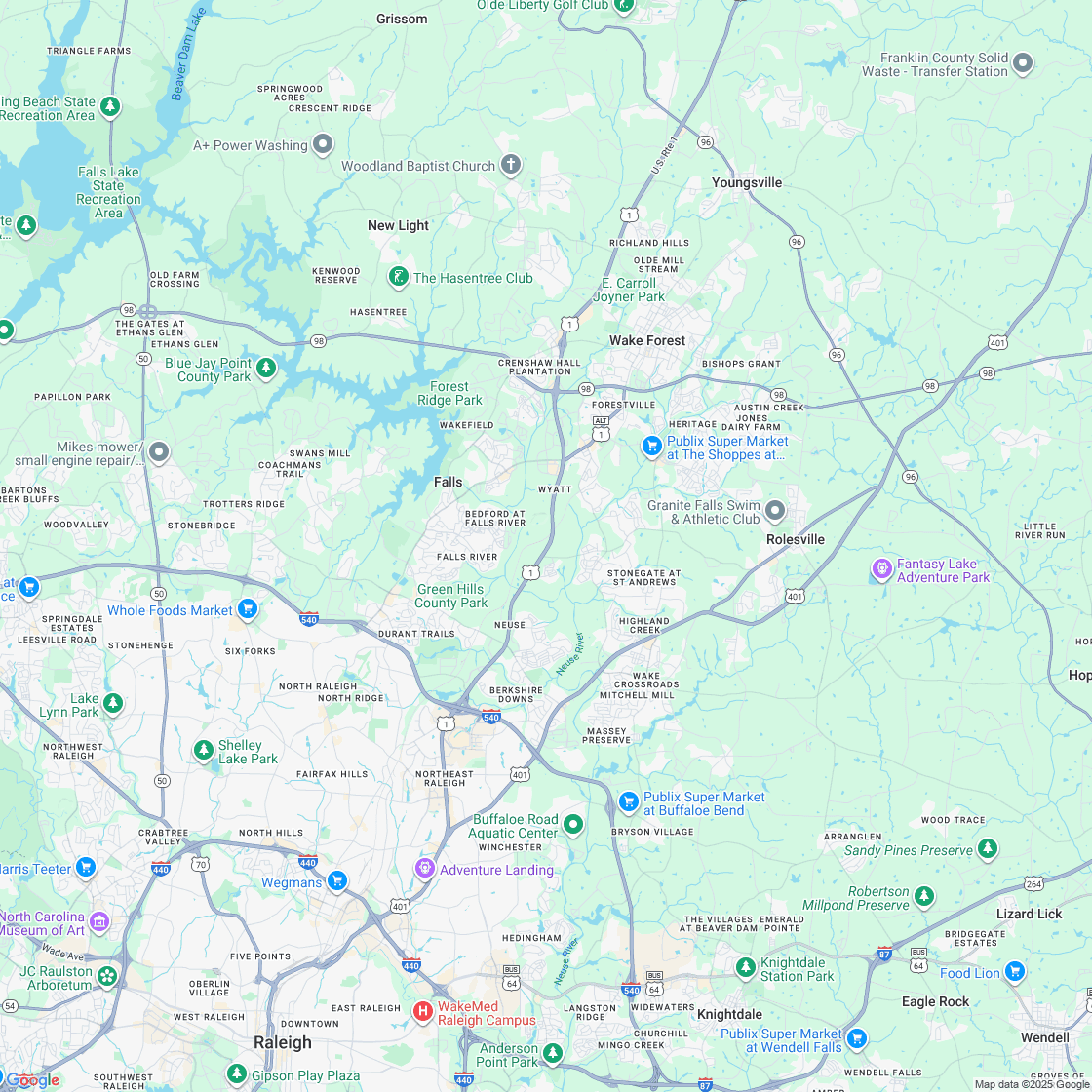 Google map showing store location