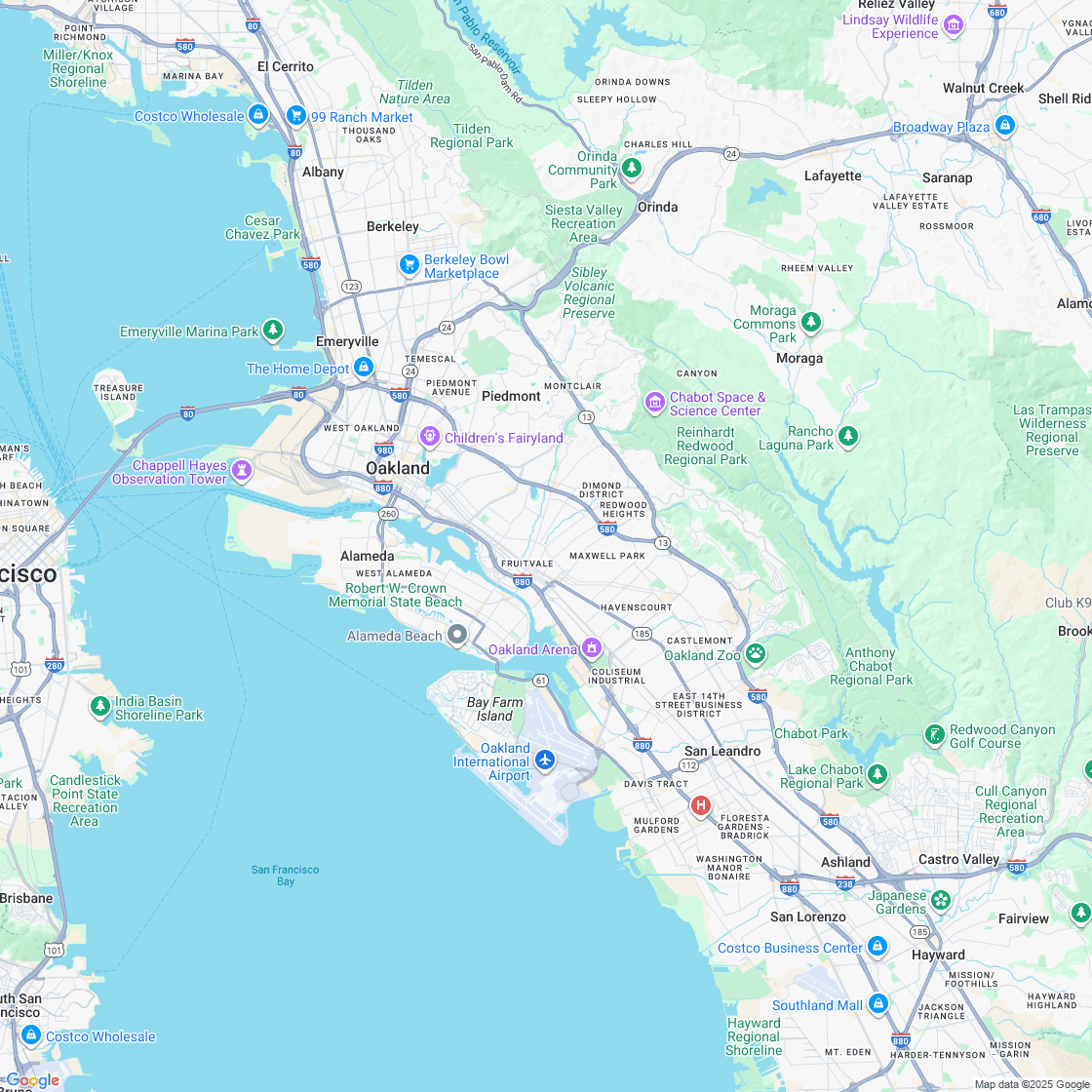 Google map showing store location