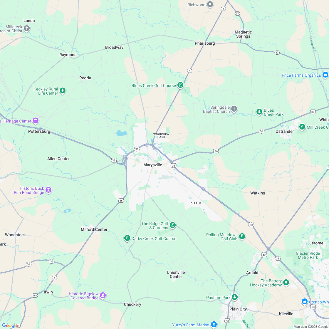 Google map showing store location