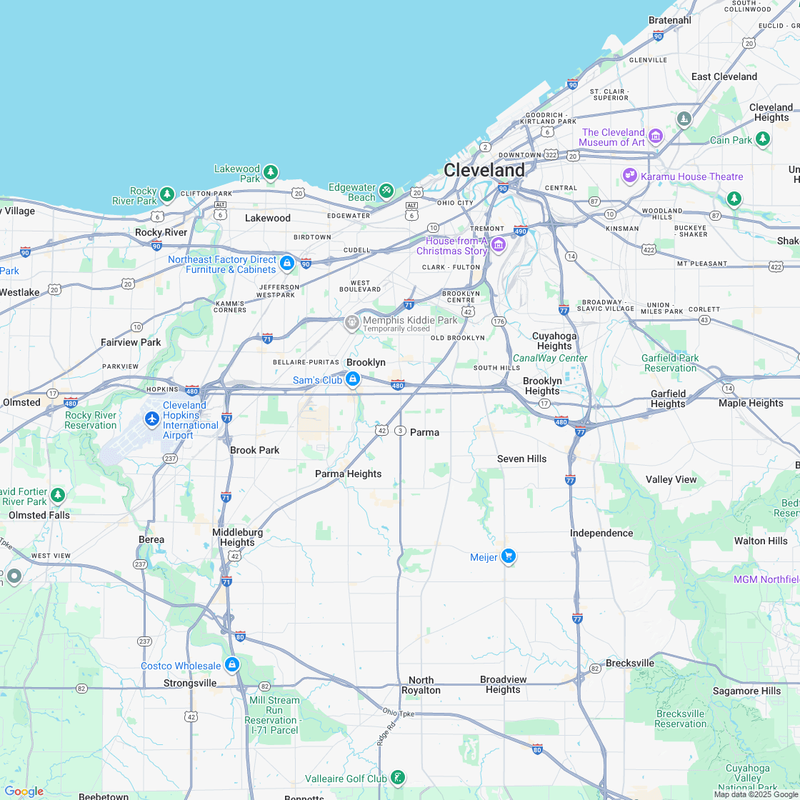 Google map showing store location