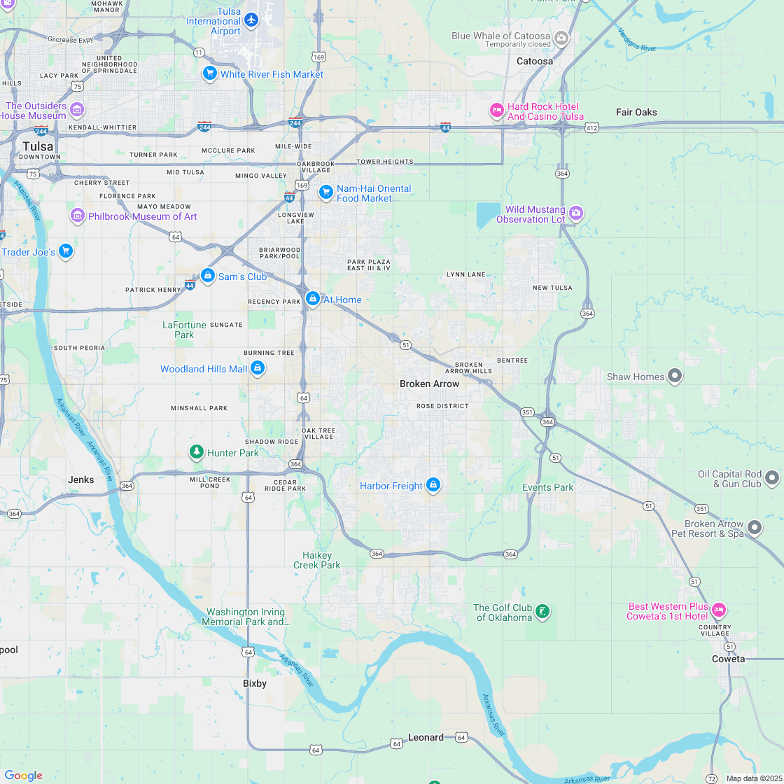 Google map showing store location