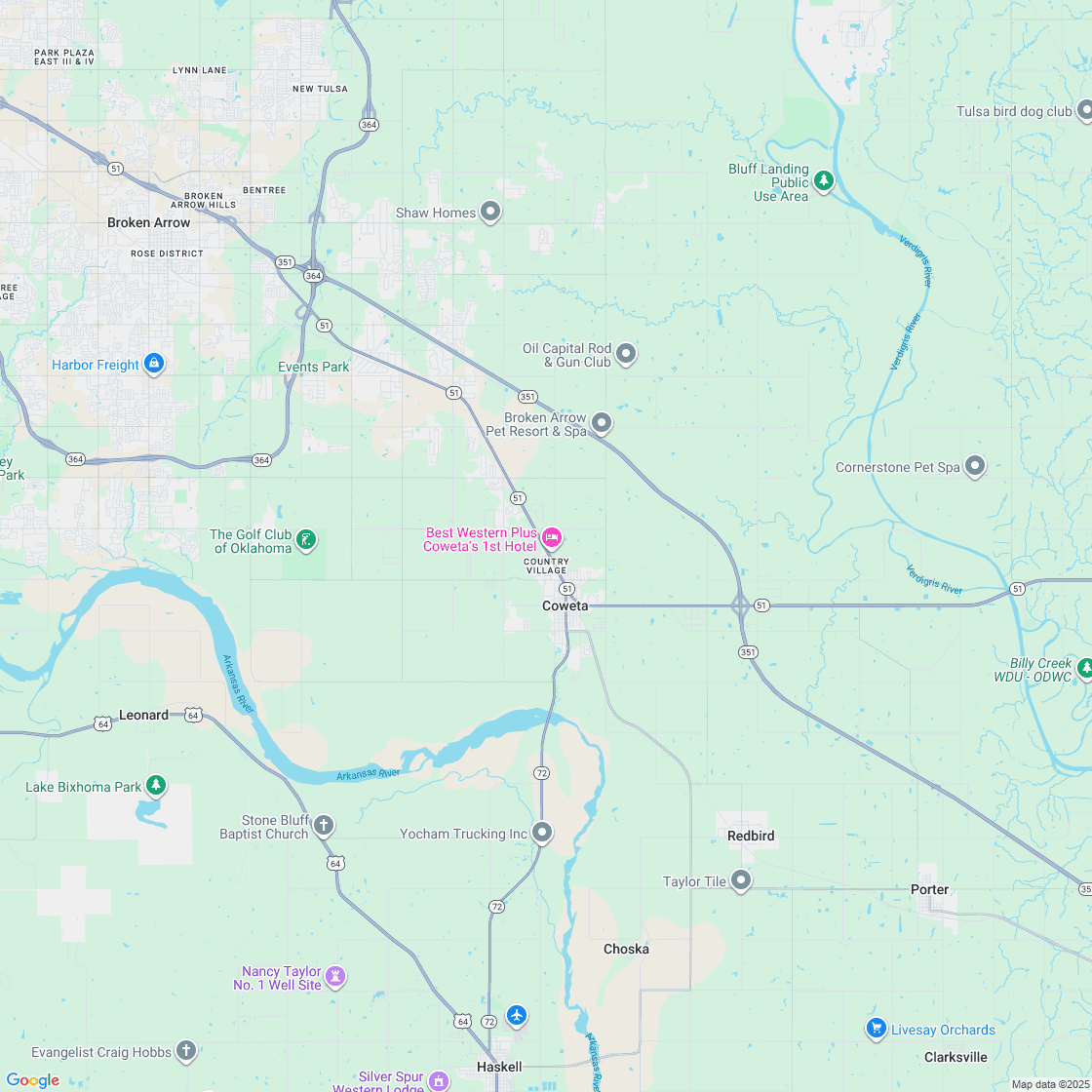 Google map showing store location