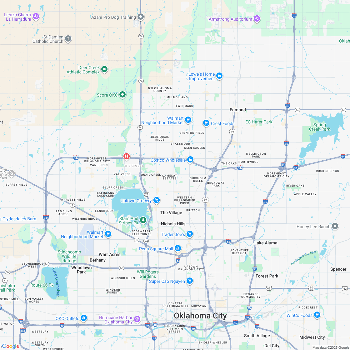 Google map showing store location