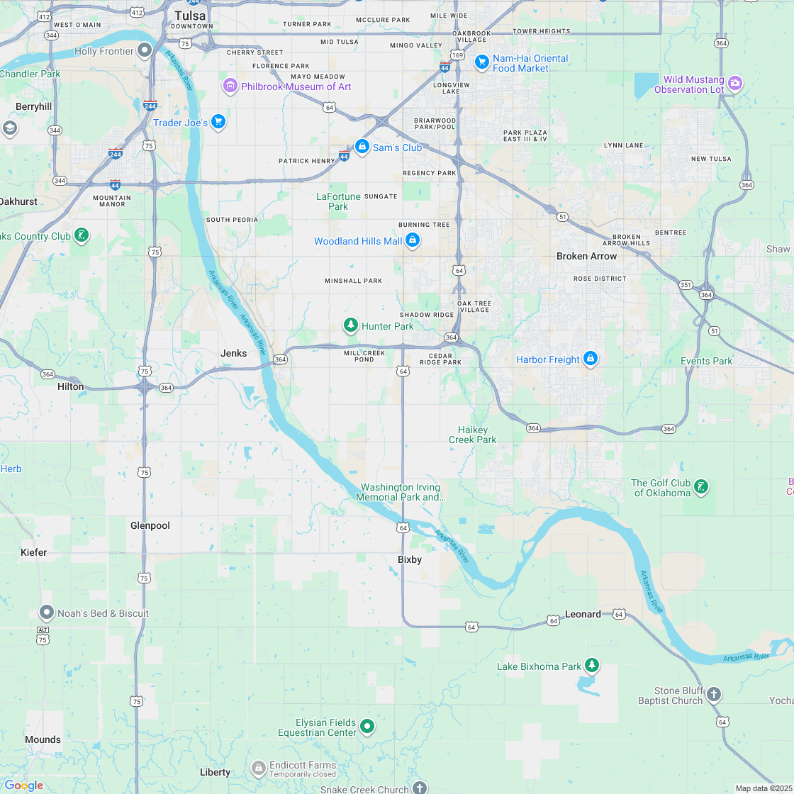 Google map showing store location