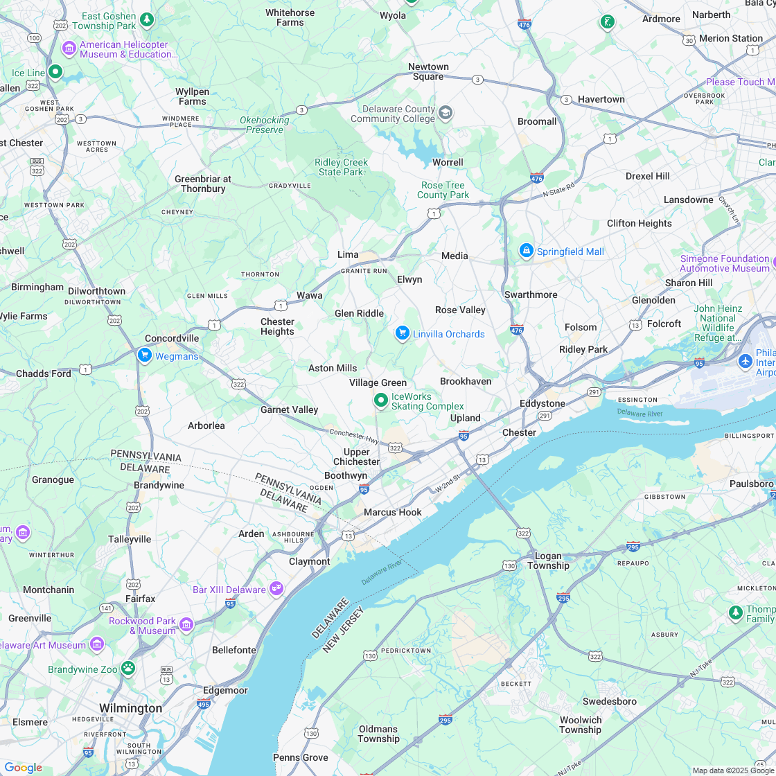 Google map showing store location