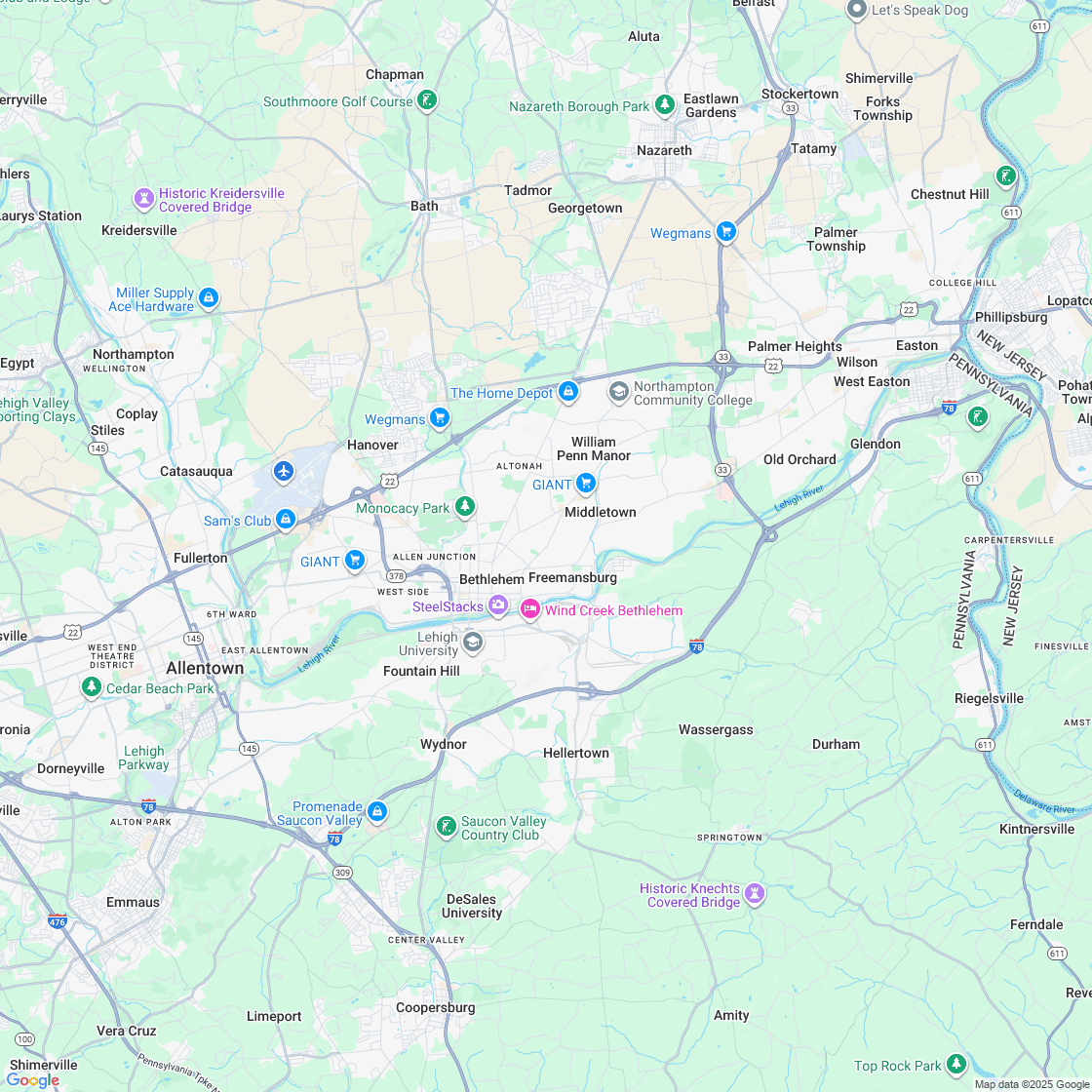 Google map showing store location