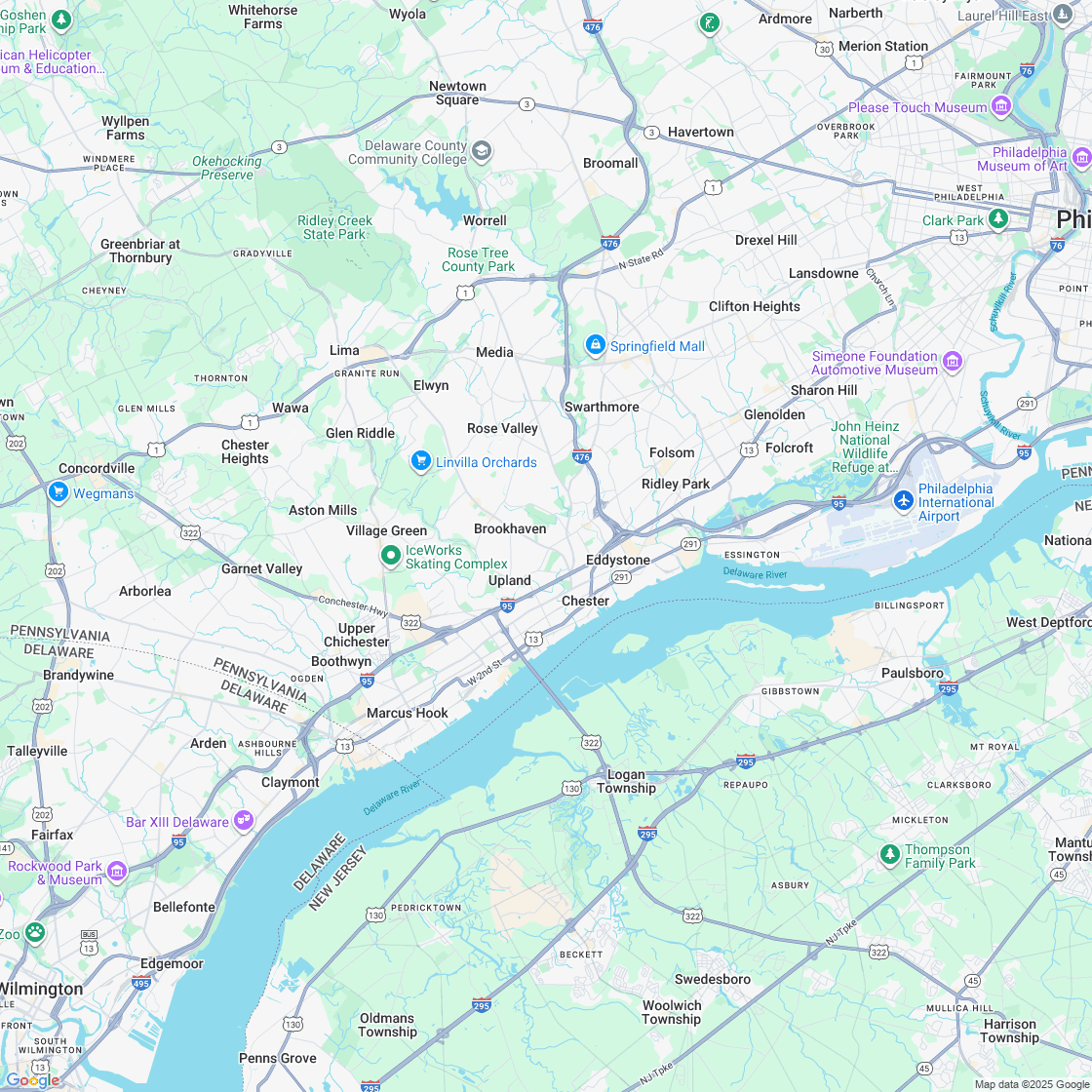 Google map showing store location