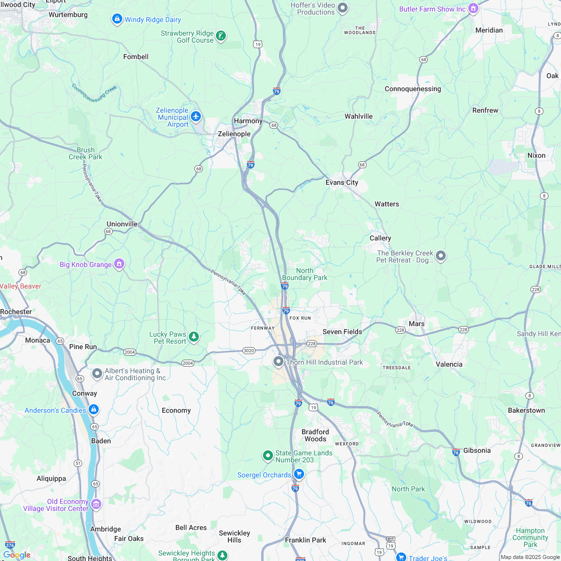 Google map showing store location