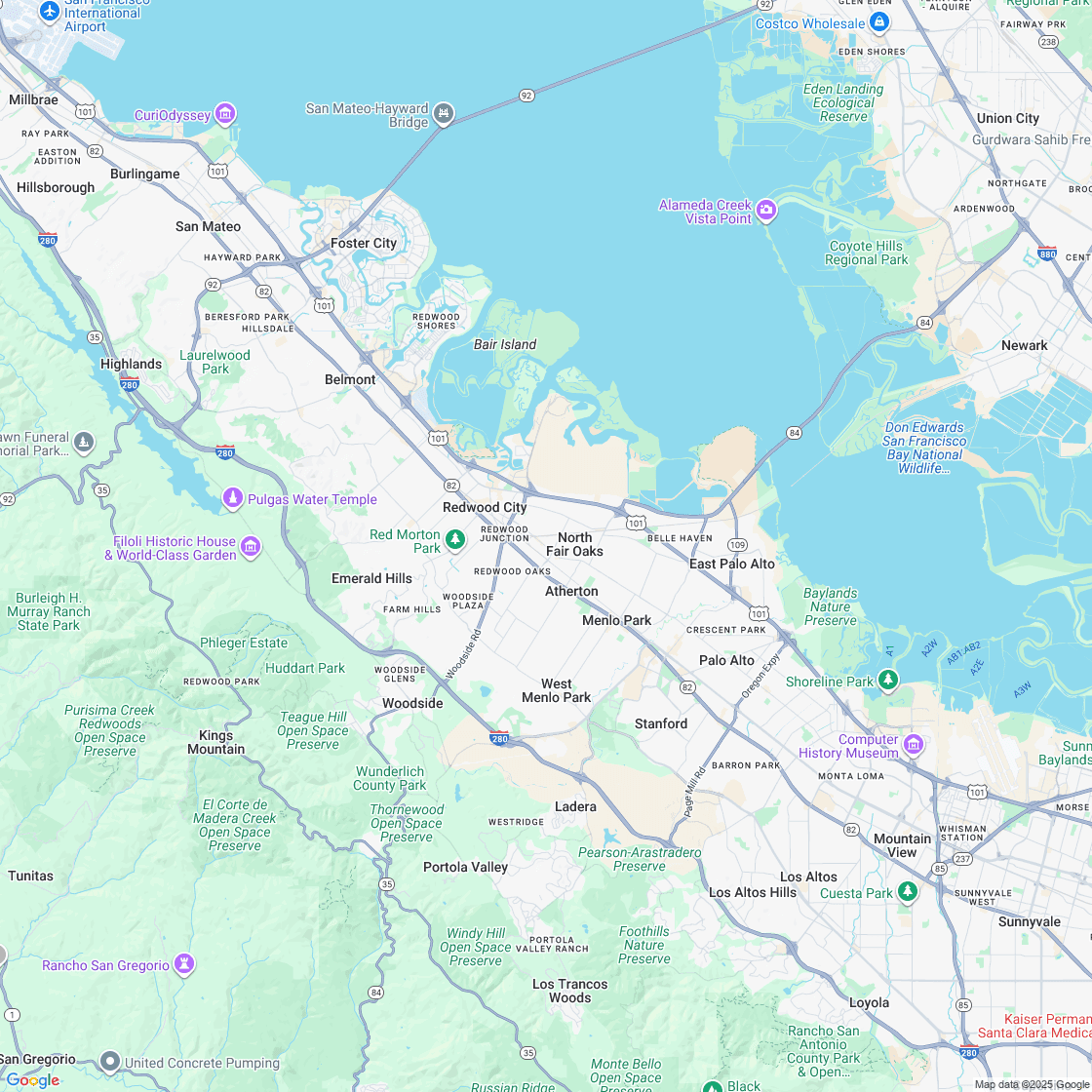 Google map showing store location