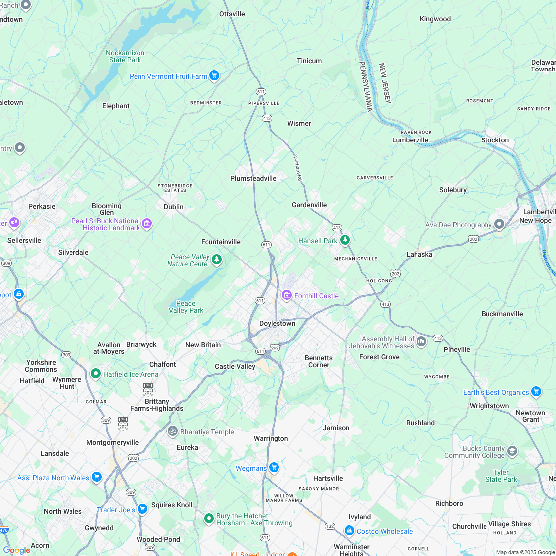 Google map showing store location