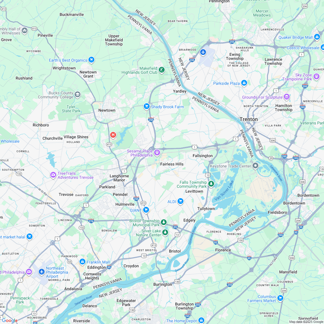 Google map showing store location