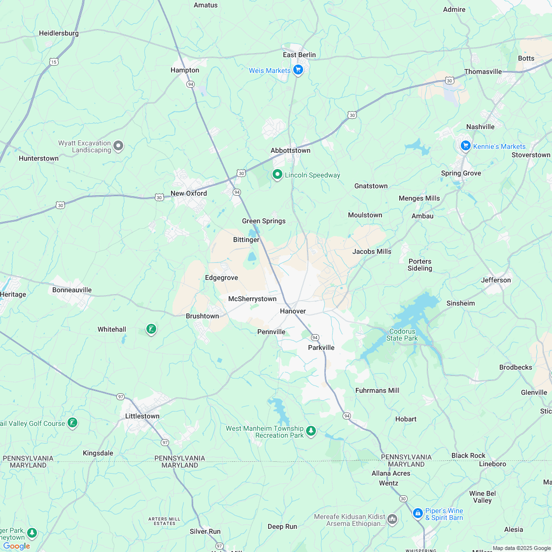 Google map showing store location