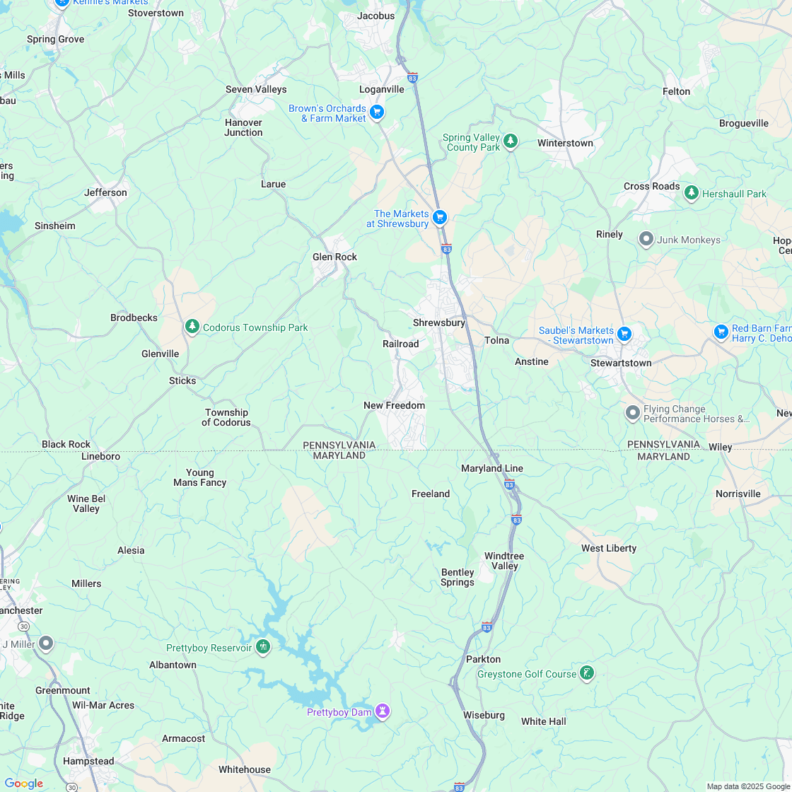 Google map showing store location