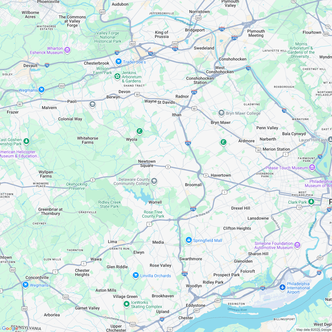 Google map showing store location