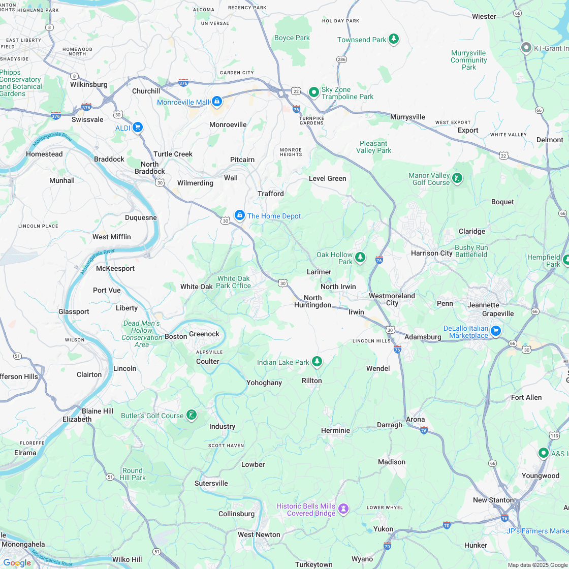 Google map showing store location