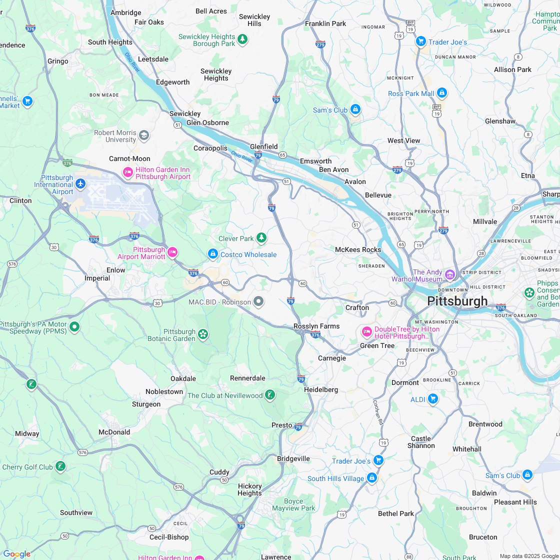 Google map showing store location