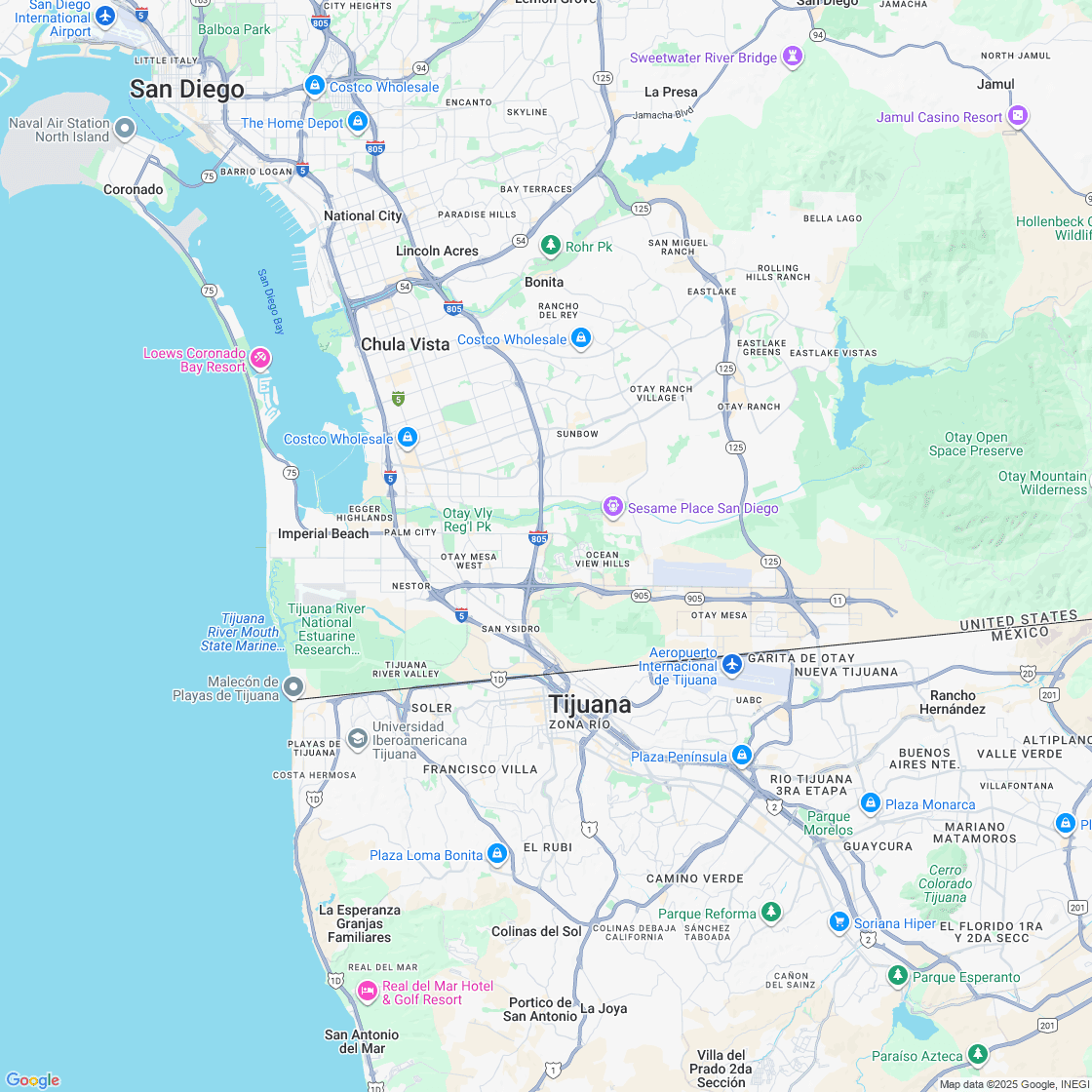 Google map showing store location