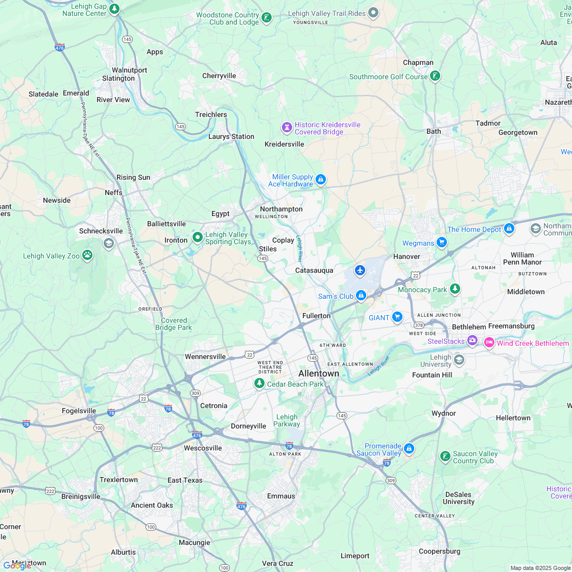 Google map showing store location
