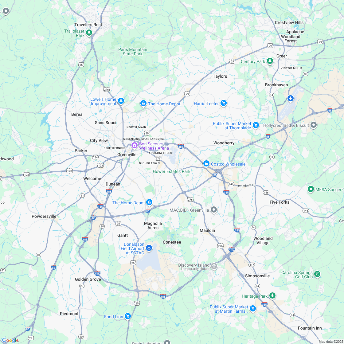 Google map showing store location