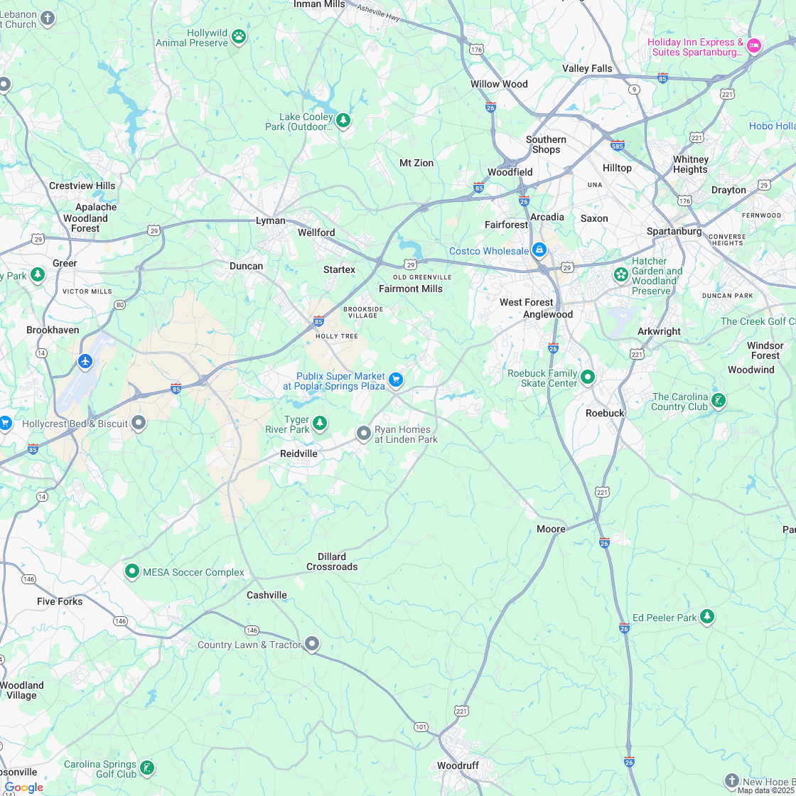 Google map showing store location