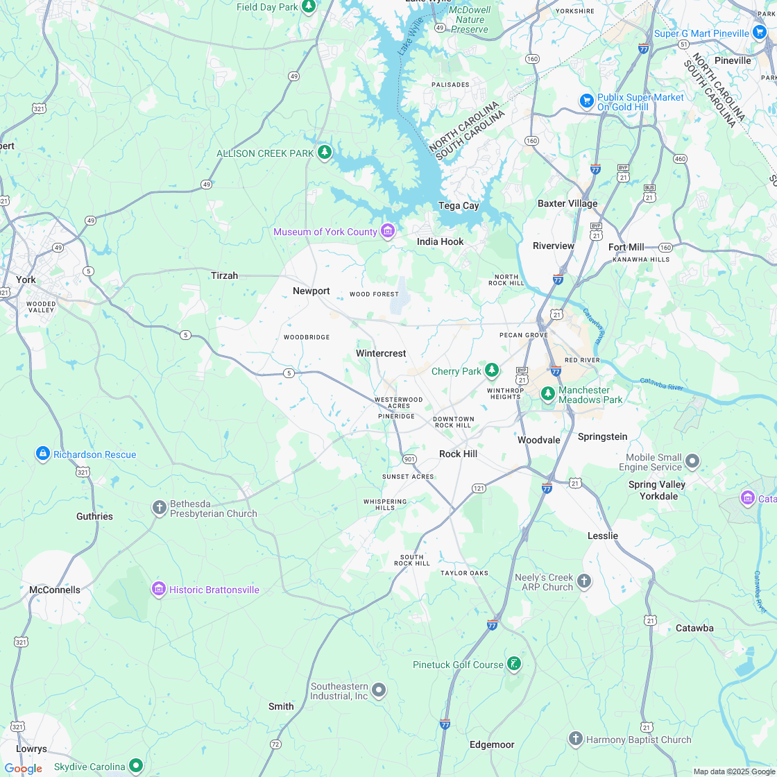 Google map showing store location