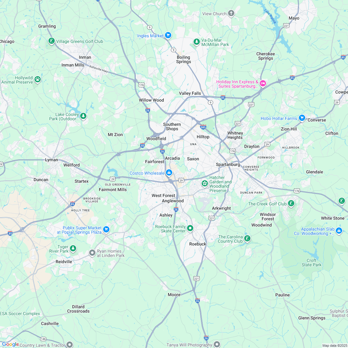 Google map showing store location