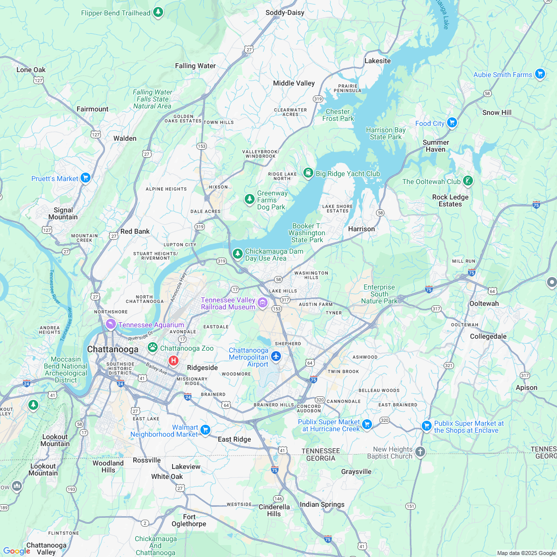 Google map showing store location