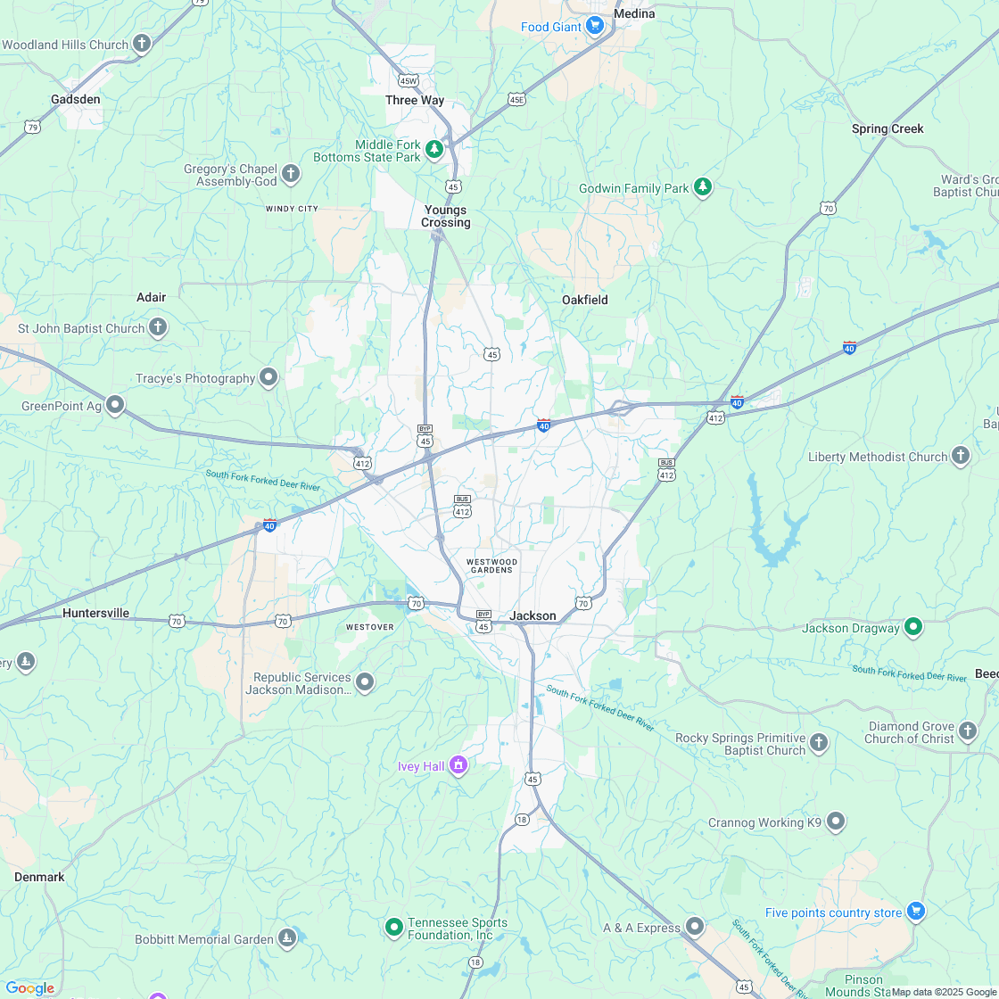 Google map showing store location