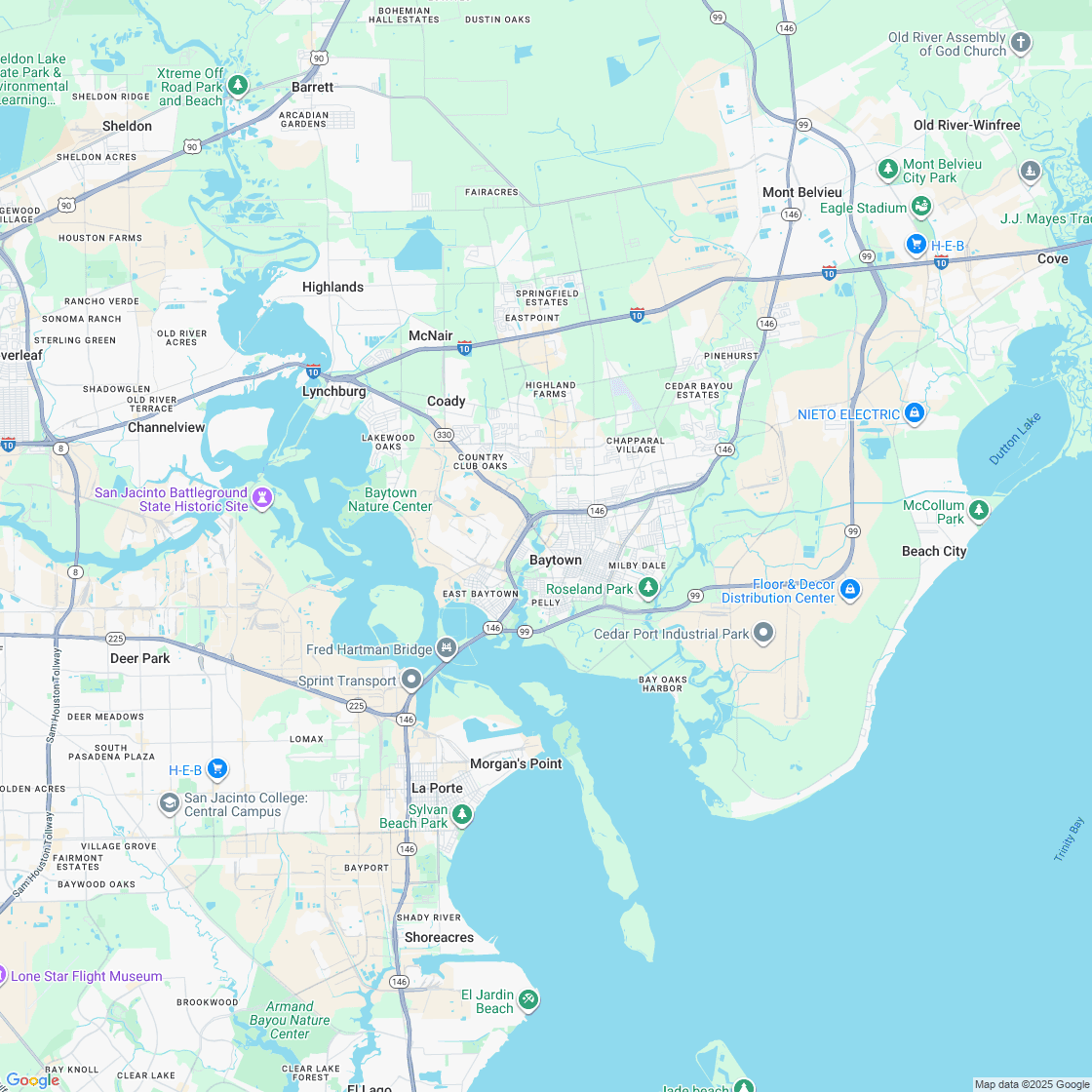 Google map showing store location