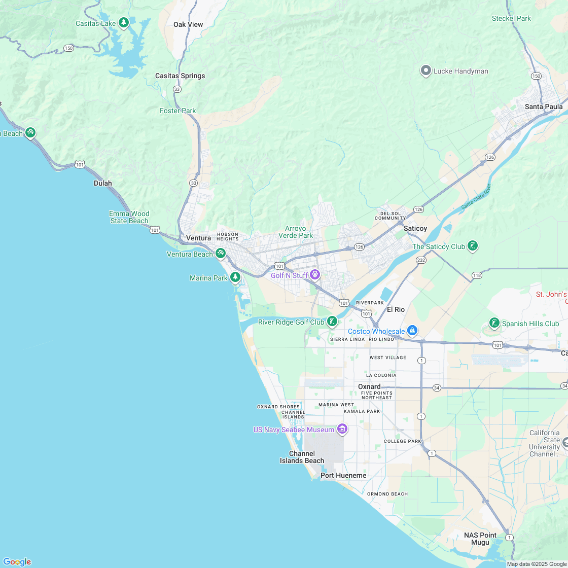 Google map showing store location