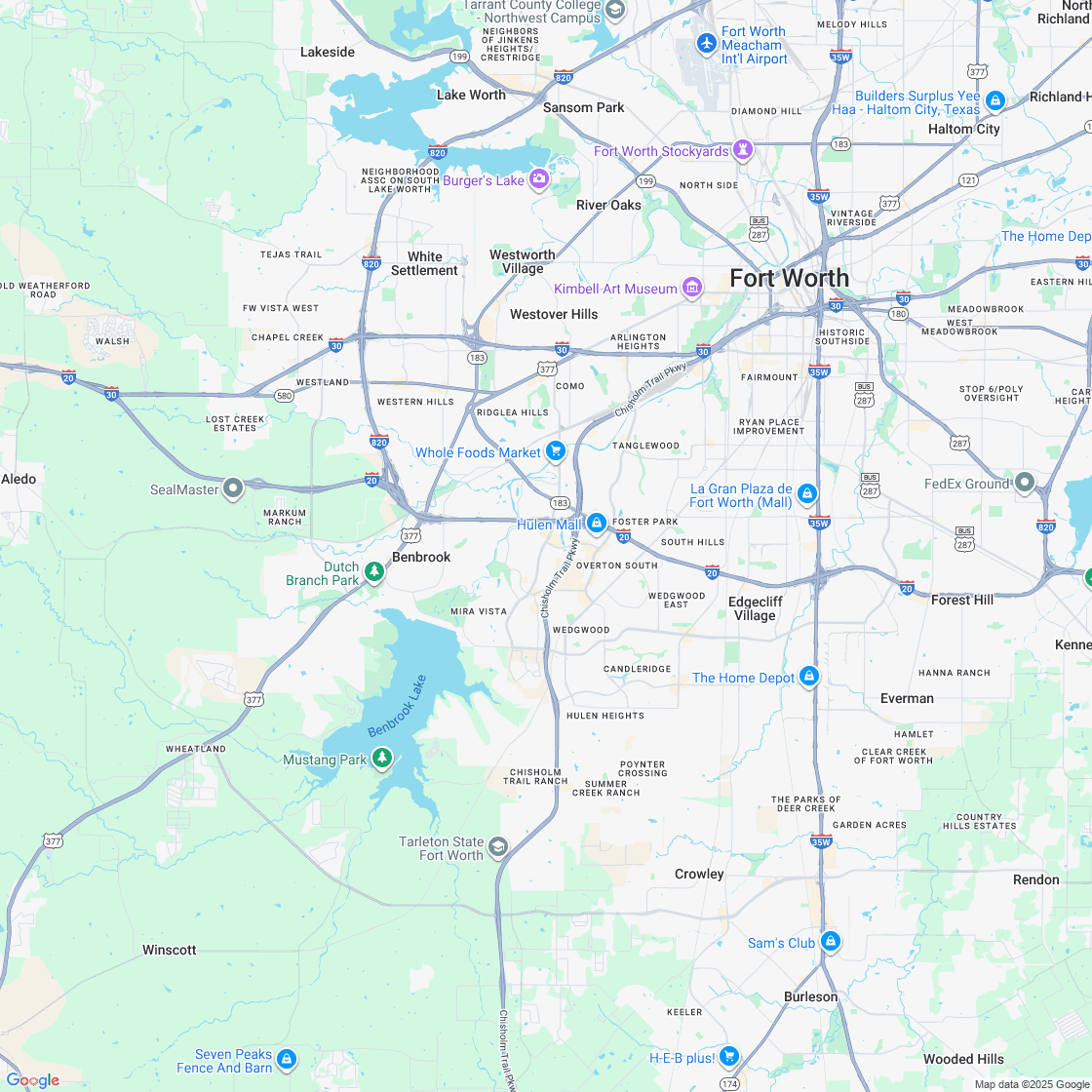 Google map showing store location