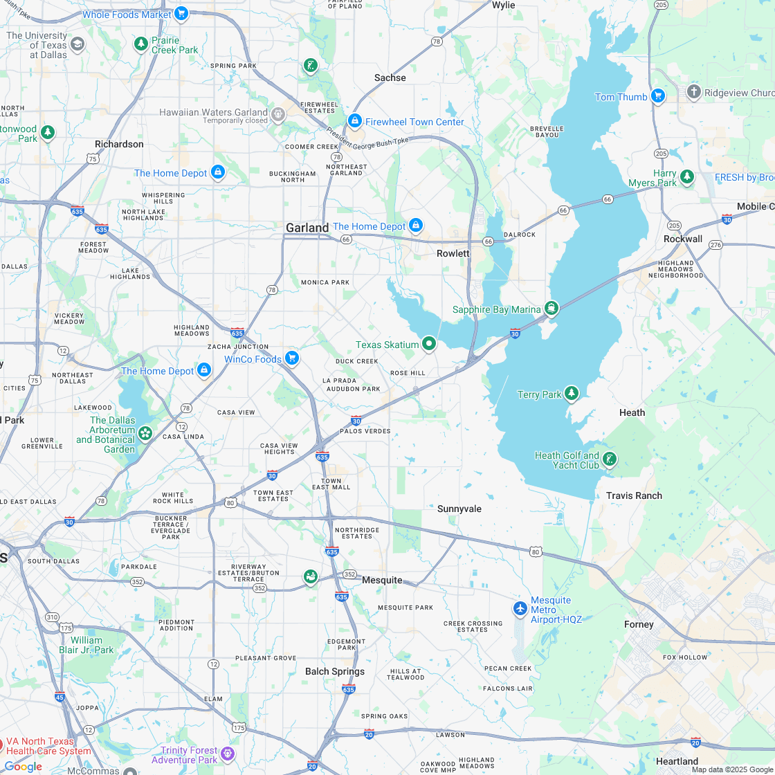 Google map showing store location