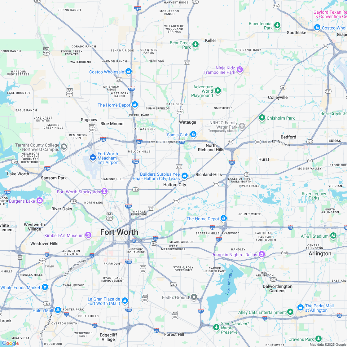 Google map showing store location