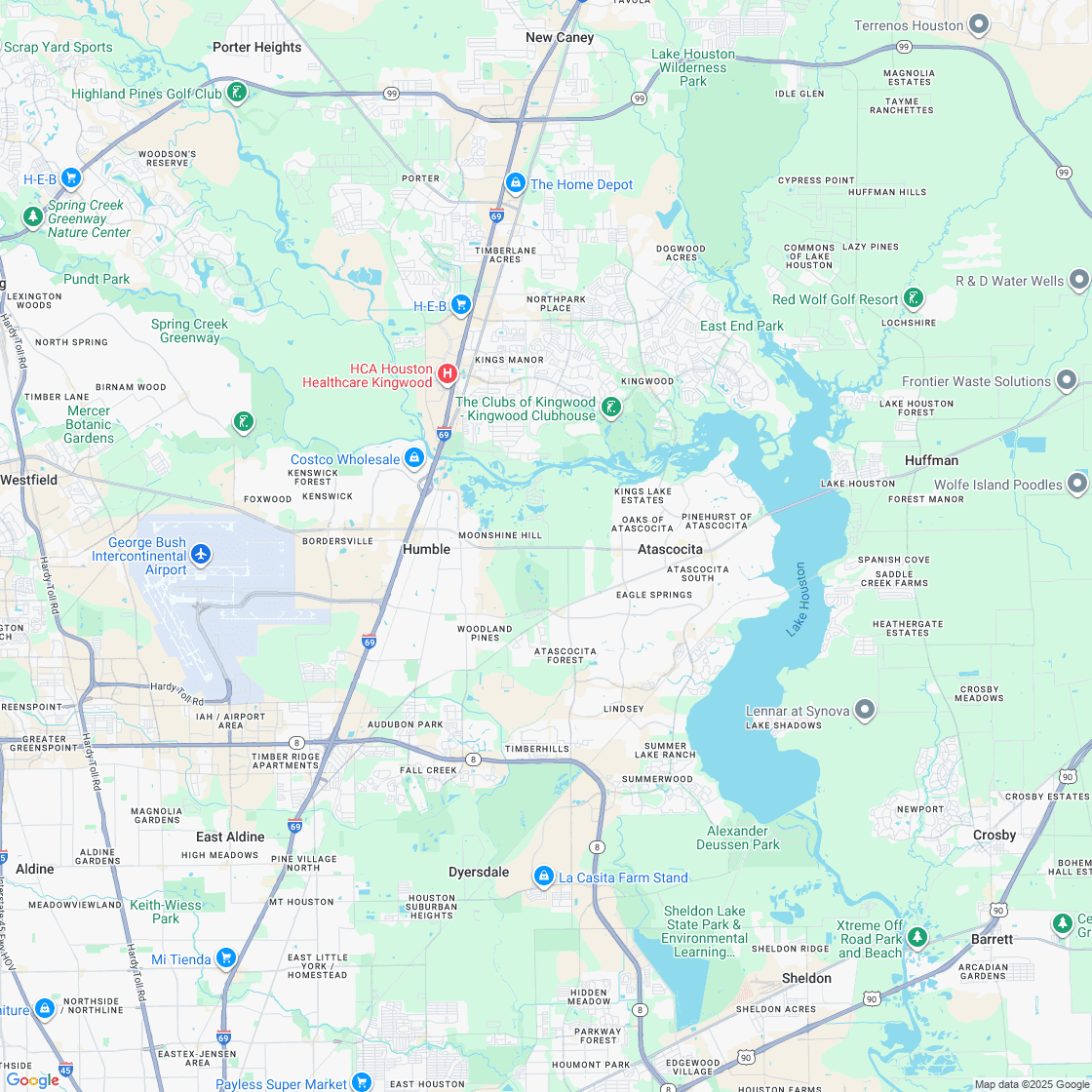 Google map showing store location