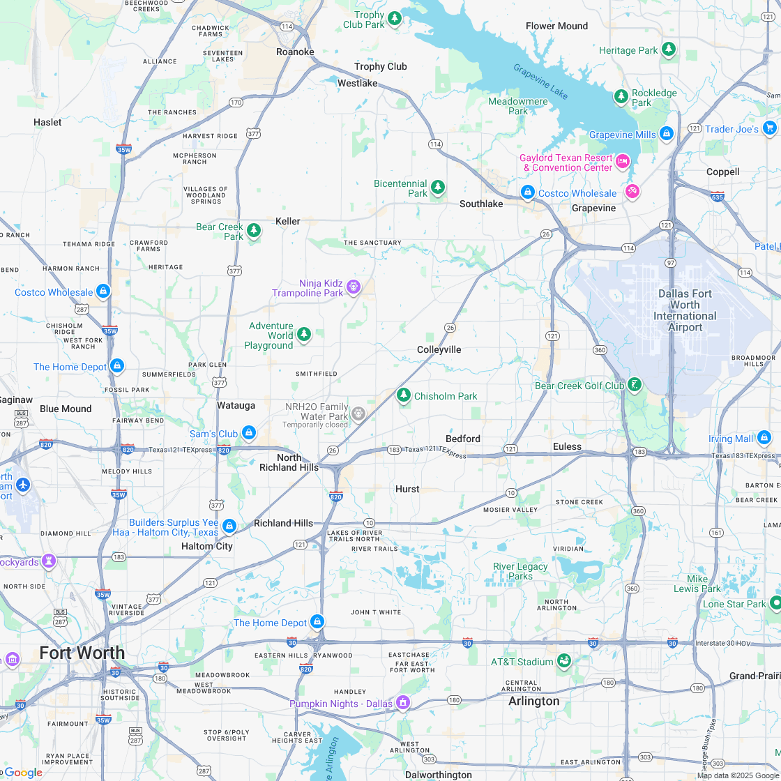 Google map showing store location