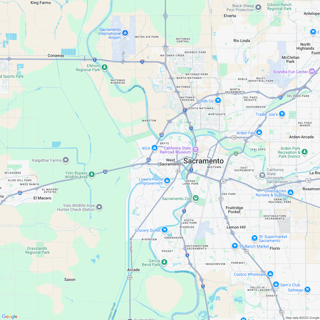 Google map showing store location